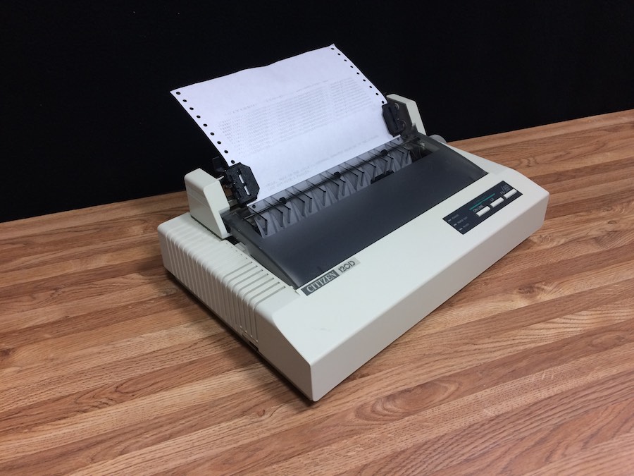 Citizen 120-D Dot Matrix Printer – Apple Rescue of Denver