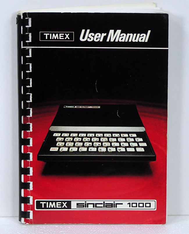Timex Sinclair 1000 User Manual – Apple Rescue of Denver